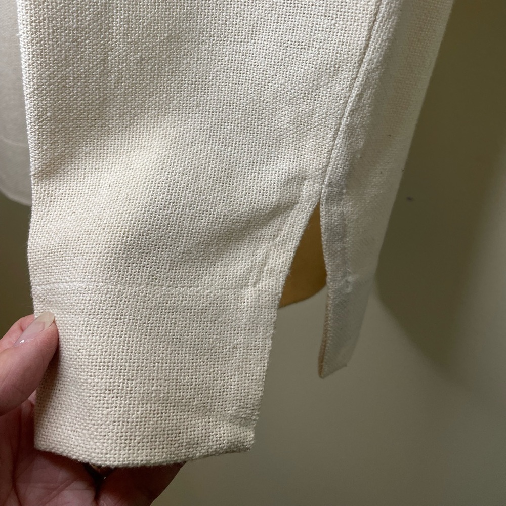 MADE IN CANCUN MEXICO, CAPRI’S Natural Linen Color, Size Grande (Large) Neutral - Picture 8 of 9